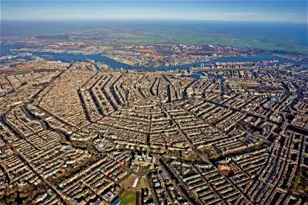 Vista fotográfica de amsterdam