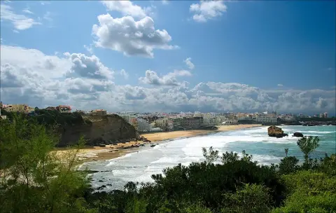 Vista fotográfica de Biarritz