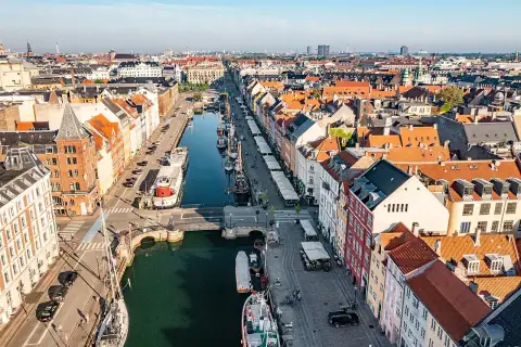 Vista fotográfica de copenhagen
