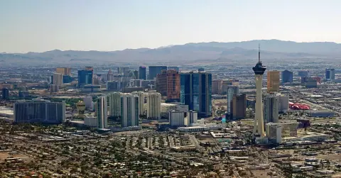 Vista del Strip de Las Vegas